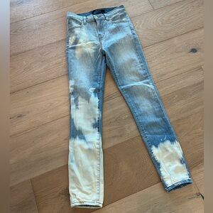 J Brand Alana Crop Highrise Jeans Size 23 Acid Wash Never Worn